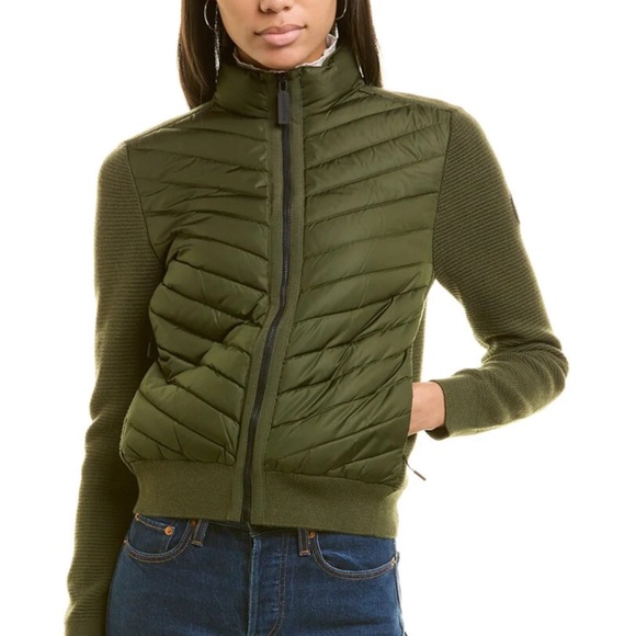 Canada Goose Black Label Hybridge Dark Sage Wool Jacket Size XS Nee without tag - Picture 3 of 11